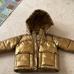 Banana Republic Shiny Gold Kids Puffer Jacket